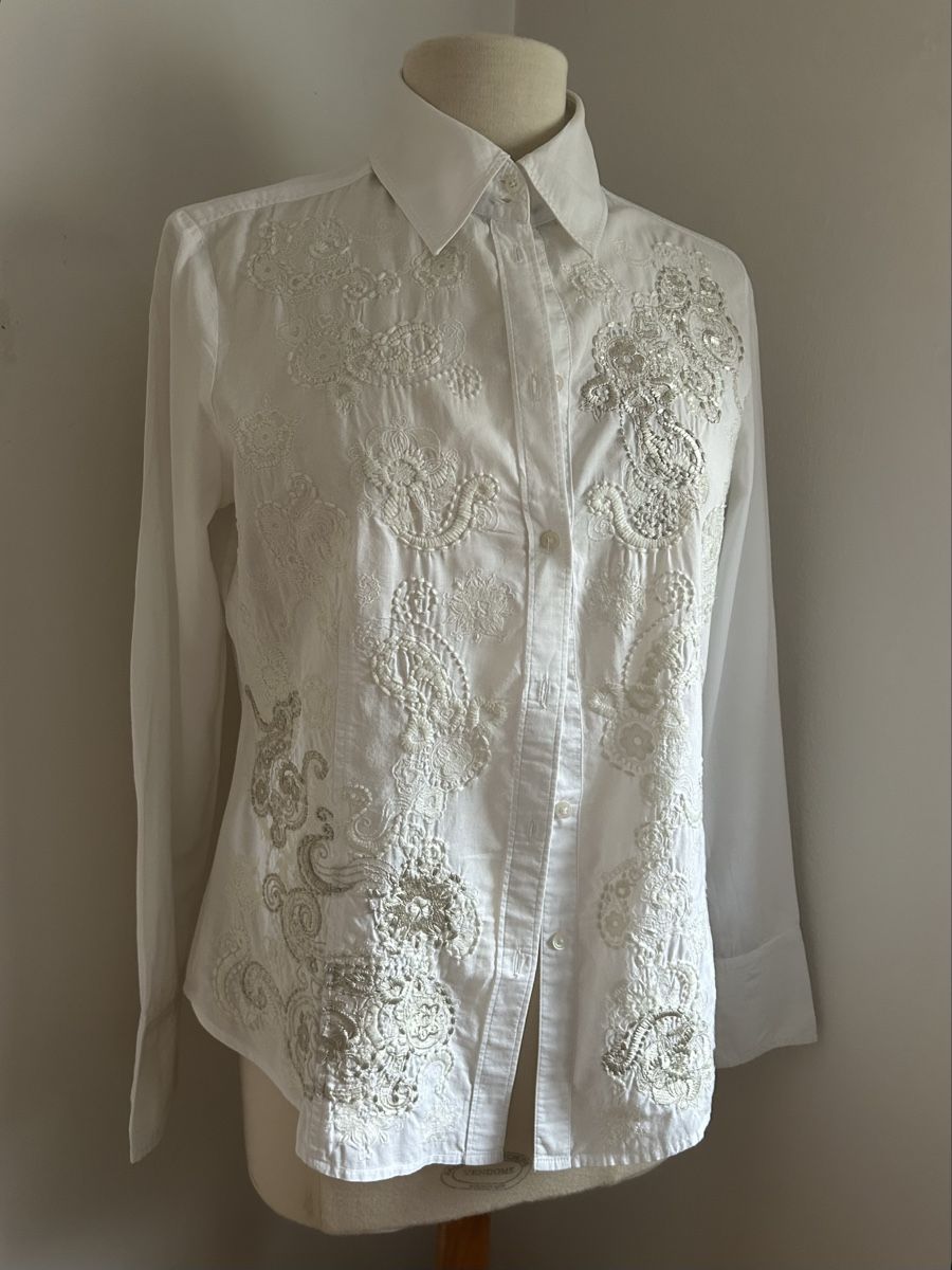 Blusen: Esprit weisse Bluse Gr. L Stickerei – Neu (gemäss Beschreibung) aus Schaffhausen von Lucyswunderlade 1