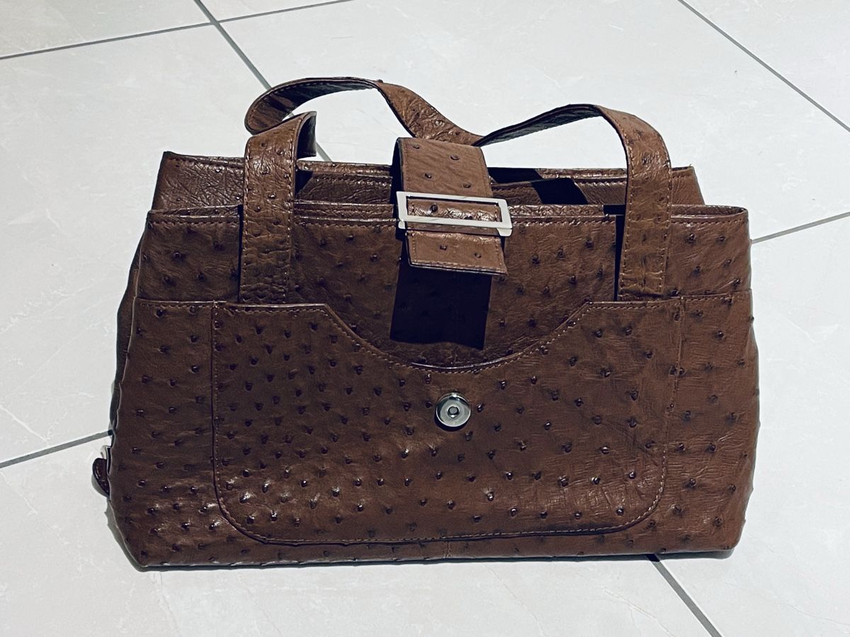 Borse da donna: Straussenledertasche aus Südafrika – Nuovo (secondo la descrizione) da Unterstammheim venduto da Aro8
