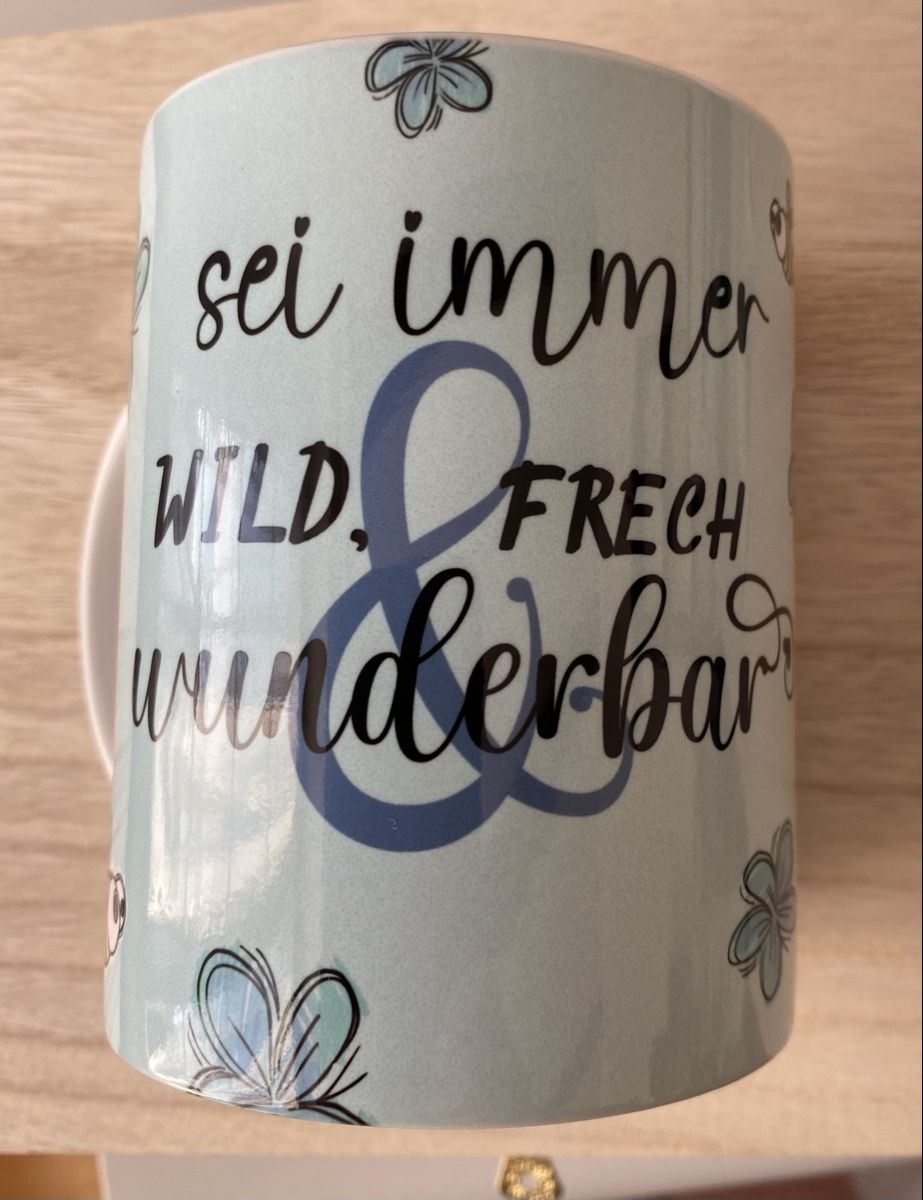 Tassen: Süsser Maus-Motivationsbecher "Sei wild.." – Neu (gemäss Beschreibung) aus Buhwil von Dmagic 1
