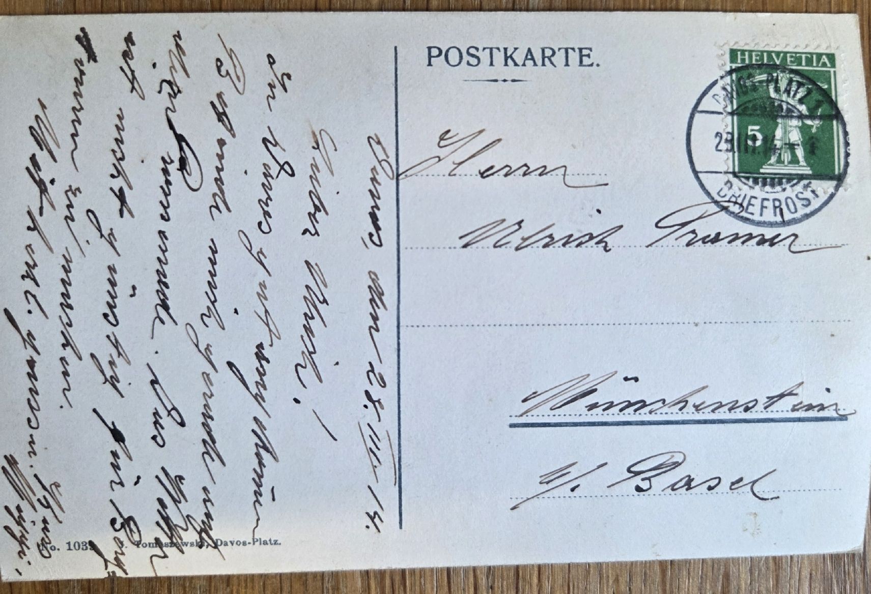 Ansichtskarten: 4x Antike Ansichtskarte ca. 1905 bis 1917.. – Gebraucht aus Stans von Ducati16 7