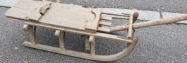 Antiker Holzschlitten / Davoser Schlitten, ca. 1950, Vintage