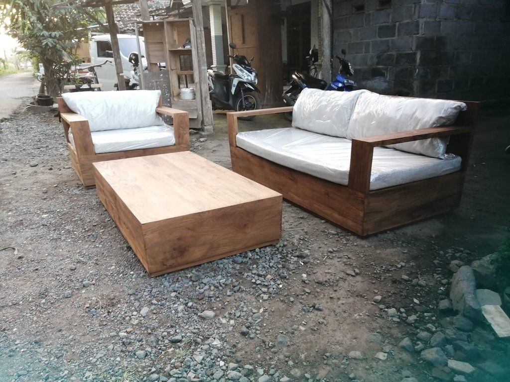 Divani: Sofa Couch Lounge Teak Holz Gartenmöbel Outdoor Sitzmöbel – Nuovo e nell'imballaggio originale da Daisendorf venduto da Wohn-Kult 3