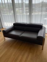 Leder-Sofa (3er) dunkelbraun, Top Zustand, neuwertig