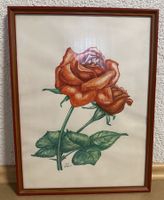 Zeichnung Rosen-Bild Handgemalt