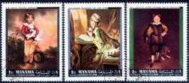 ADSCHMAN 1971 MANAMA GEMÄLDE ALTER MEISTER GEST. - Q310