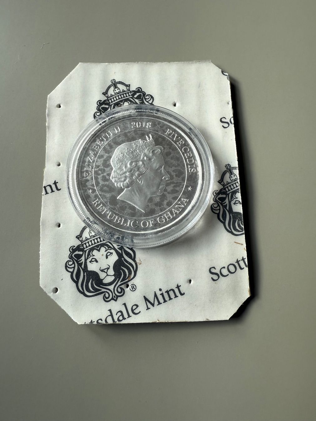 Tutti le monete: 1 OZ- Ghana African Leopard 2018 – Usato da Zürich venduto da Circle-9-Coins 2