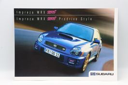 Subaru Impreza WRX STi Prodrive 2001 Prospekt