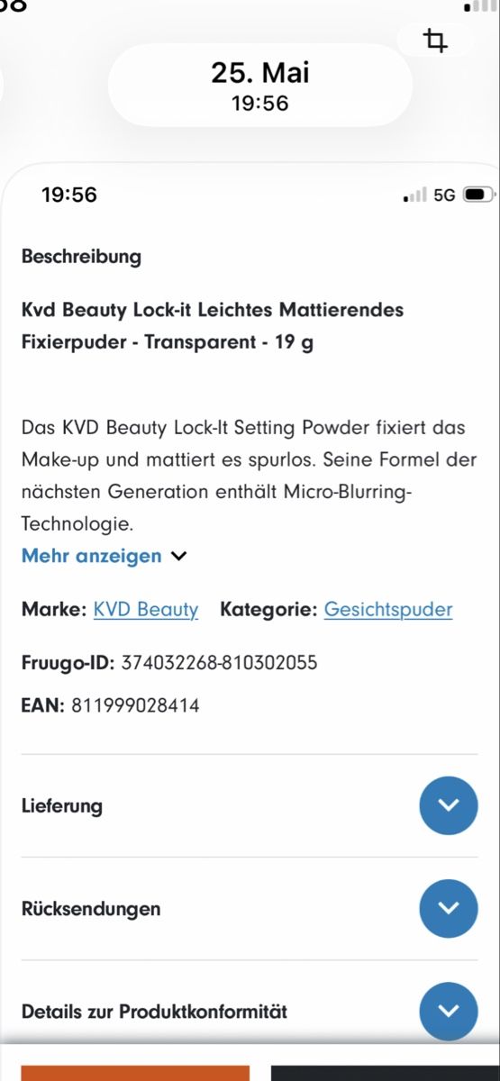Make-up: Fixierpuder Lock-it Translucent – Nuovo (secondo la descrizione) da Rüti ZH venduto da kar_xx9l 6