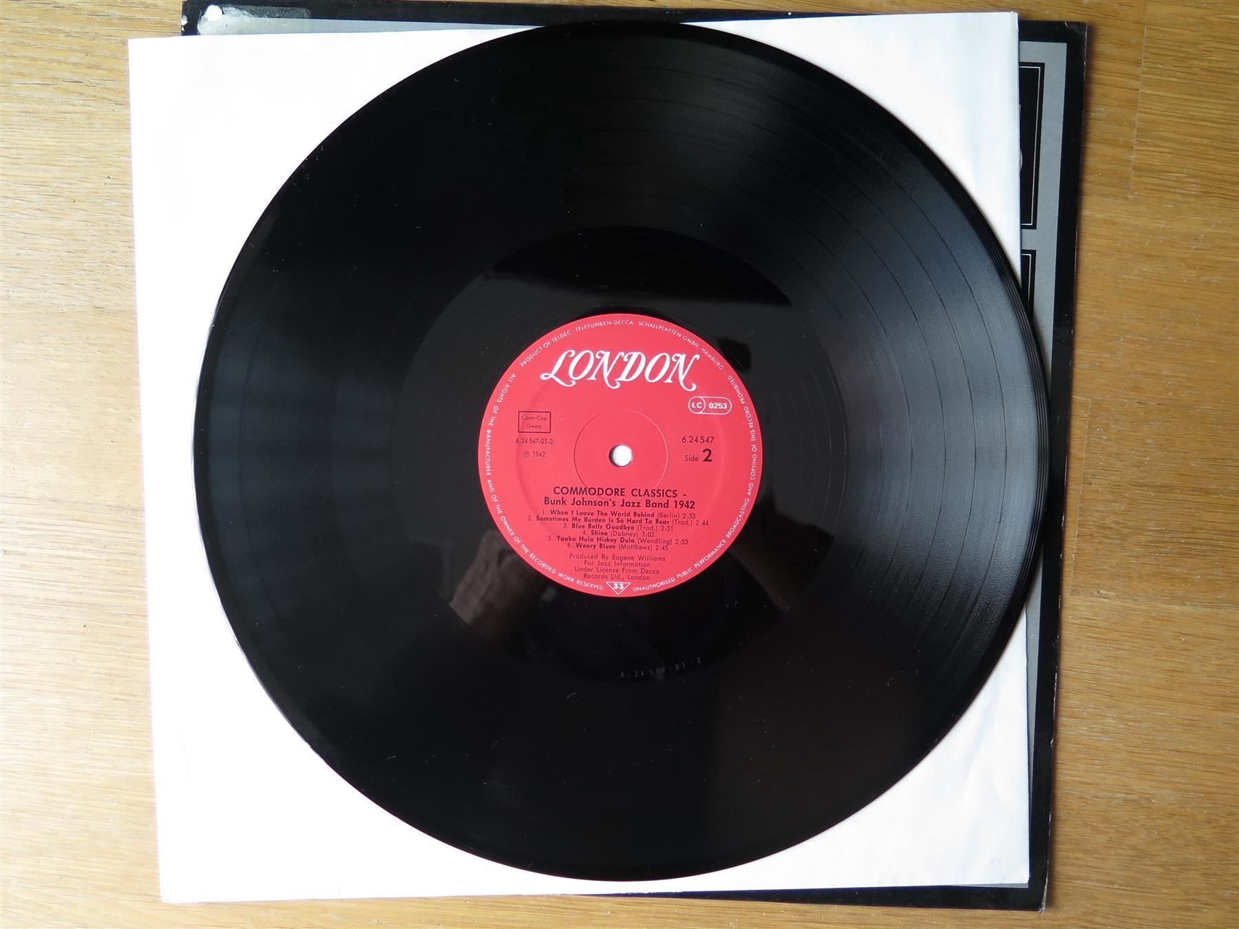 Dischi in vinile: (p) LP BUNK JOHNSON'S JAZZ BAND 1942 – Usato da Bern venduto da Balzamico 3