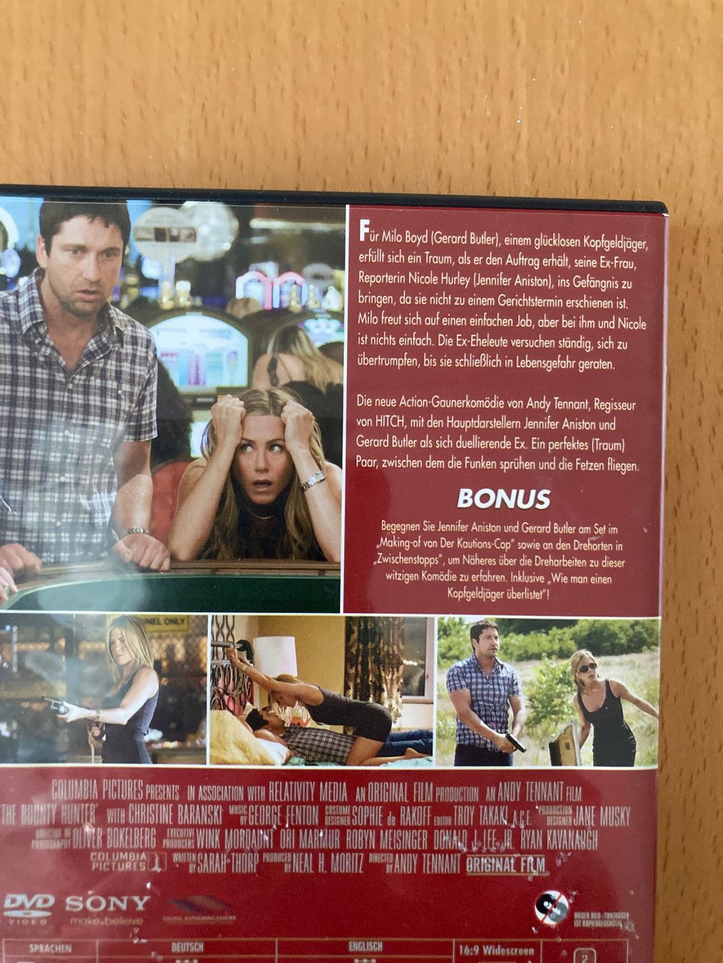 Tutti i DVDs: DVD - Der Kautions-Cop - mit Jennifer Aniston – Usato da Gelterkinden venduto da froggy80 1
