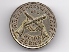 (485) Schützengesellschaft Medaille ZH, versilbert 1851
