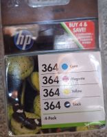 Lot de 4 cartouches d'encre HP 364