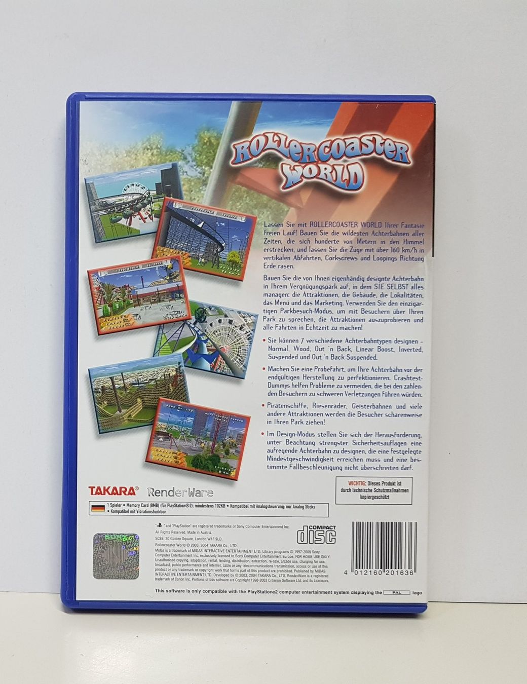 Sony Giochi: RollerCoaster World baue deine Achterbahn  PS 2 – Usato da Schüpfheim venduto da Games_Spielkonsolen 3