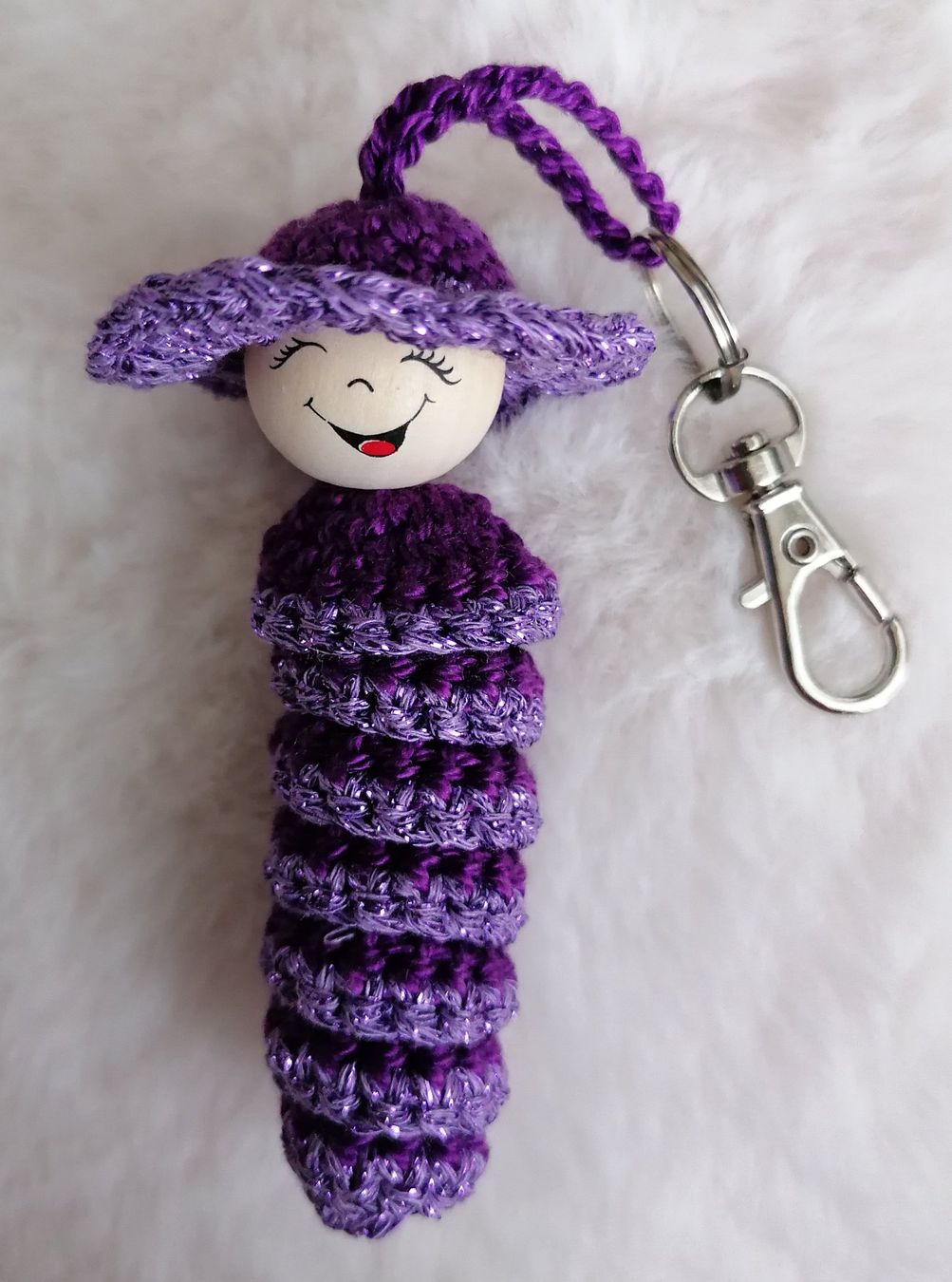 Tutte le decorazioni: Handgemacht Glückswürmchen 3 Stück Violet – Nuovo e nell'imballaggio originale da Rümlang venduto da TRICE67 1