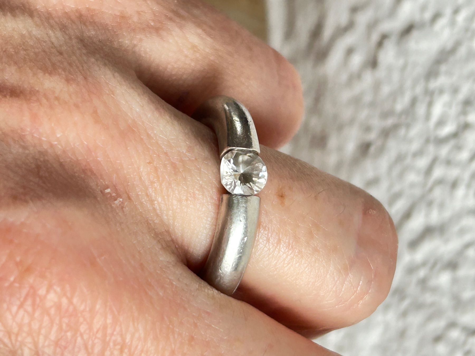 Ringe: DESIGNERRING UNI SCHLICHT (Grösse 54) – Gebraucht aus Laufen von Bellebellezza 8