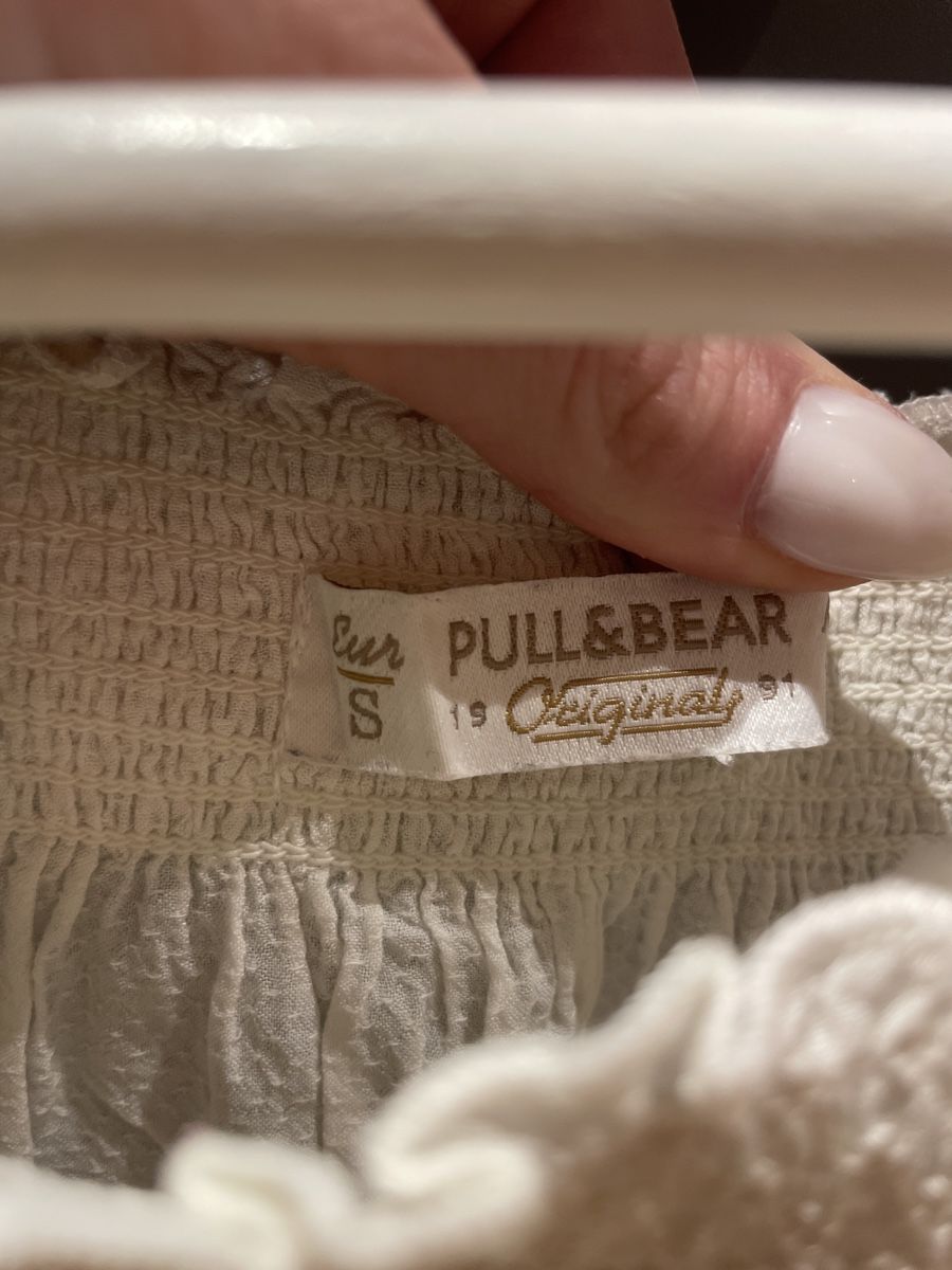 Pull&Bear Top: Weisses off shoulder Top, Gr. S – Nuovo (secondo la descrizione) da Arbon venduto da llaauraa 2