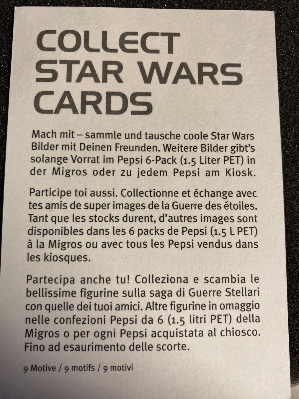 Star Wars Carte collezionabili: Carte Star Wars Pepsi - Darth Maul 1999 – Nuovo (secondo la descrizione) da Le Brassus venduto da cinema13 1
