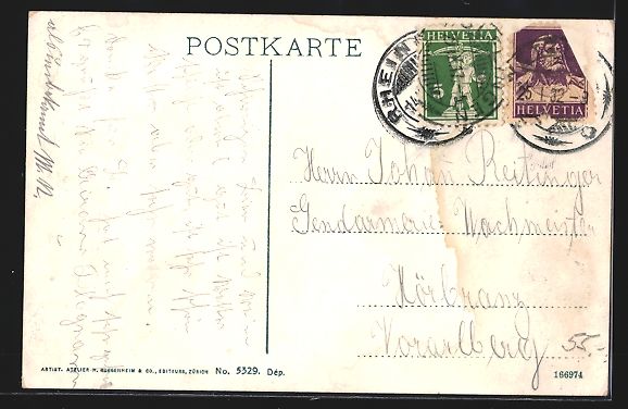 Cartoline postali: Rheineck, Hauptstrasse mit Buchbinderei  – Usato da Berlin venduto da bartko-reher 1