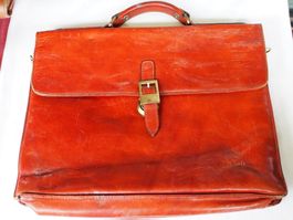 Splendide cartable en cuir