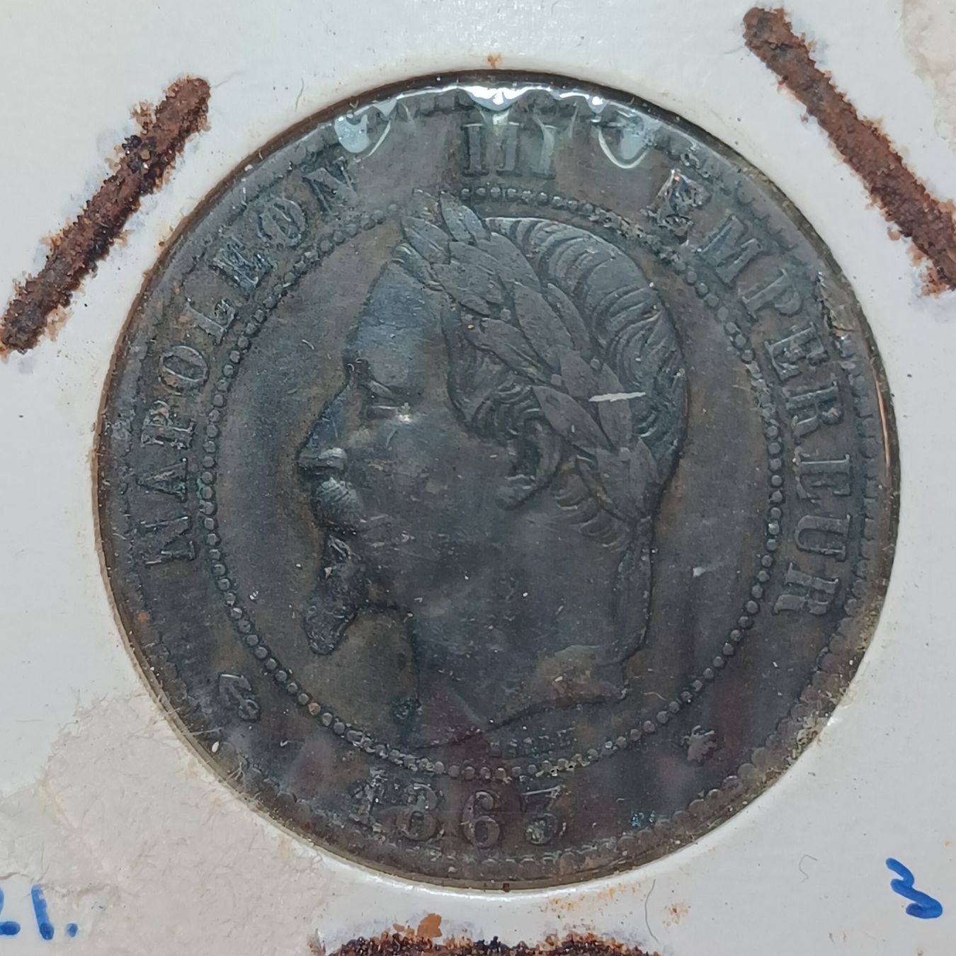 Tutti le monete: 10 Centimes 1863 Frankreich – Usato da Pfäffikon ZH venduto da Welt_Muenzen