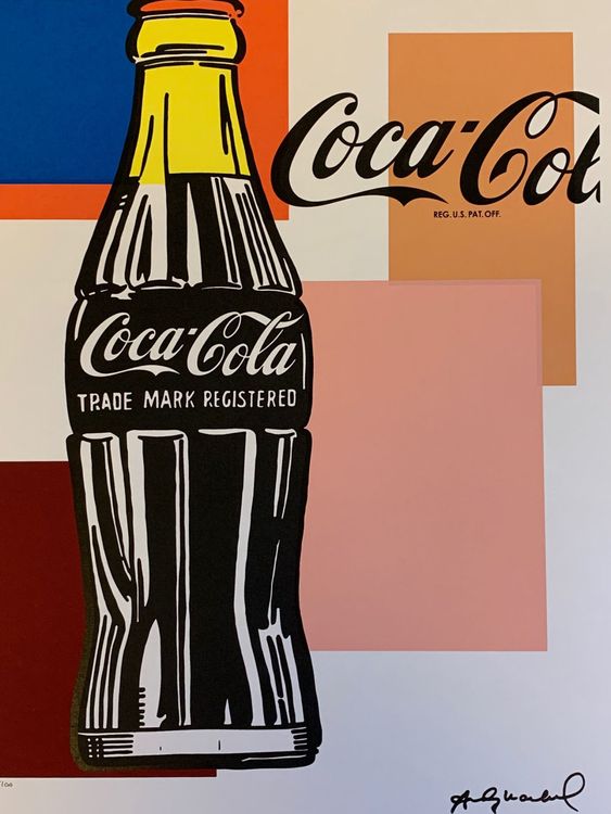 Lithographie Andy Warhol Coca Cola - Signée Avec Certificat Leo Castelli - Pop Art 1980