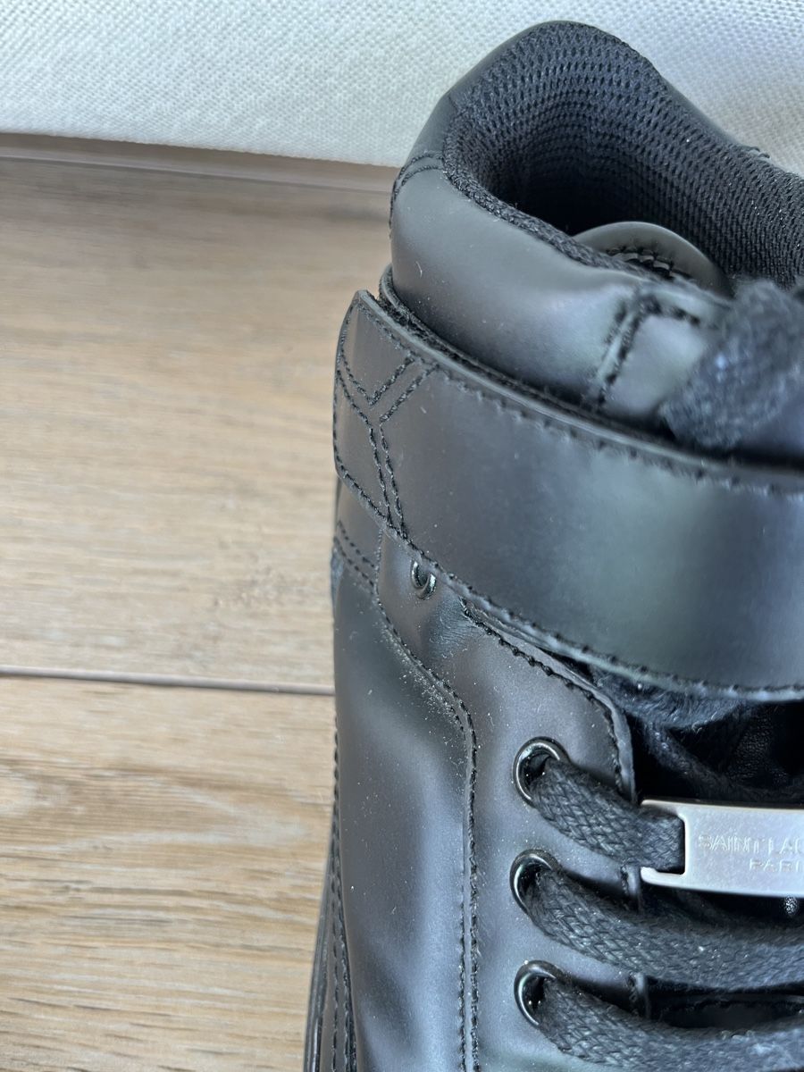 Saint Laurent Scarpe da uomo: Baskets cuir noir Saint Laurent T39 – Usato da Geneve venduto da orange1957 8