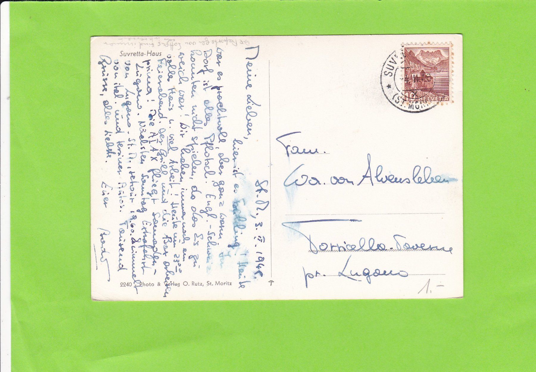 Cartoline postali: Suvretta-Haus – Usato da St. Peterzell venduto da neckertal 1
