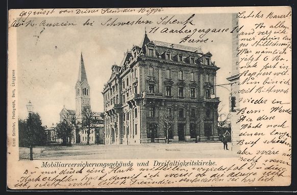 Cartoline postali: Bern, Mobiliarversicherungsgebäude und  – Usato da Berlin venduto da bartko-reher
