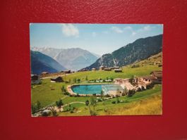 Verbier Wallis das Schwimmbad la Piscine 1965 belebte Ak