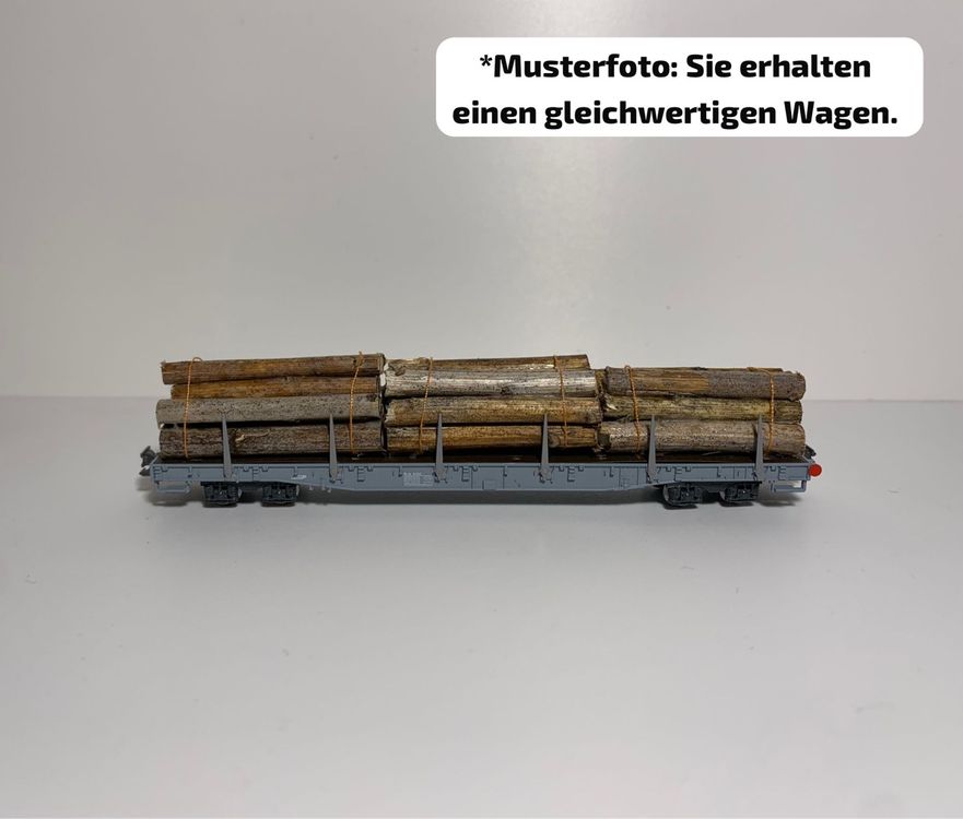 Kato Modelleisenbahnen: RhB Kato Rungenwagen Sonderanfertigung mit Echtem Bundholz – Neu (gemäss Beschreibung) aus Neuenegg von Mazdanier 1