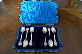 Antikes Set 6 Teelöffel Sterling Silber 925 Birmingham