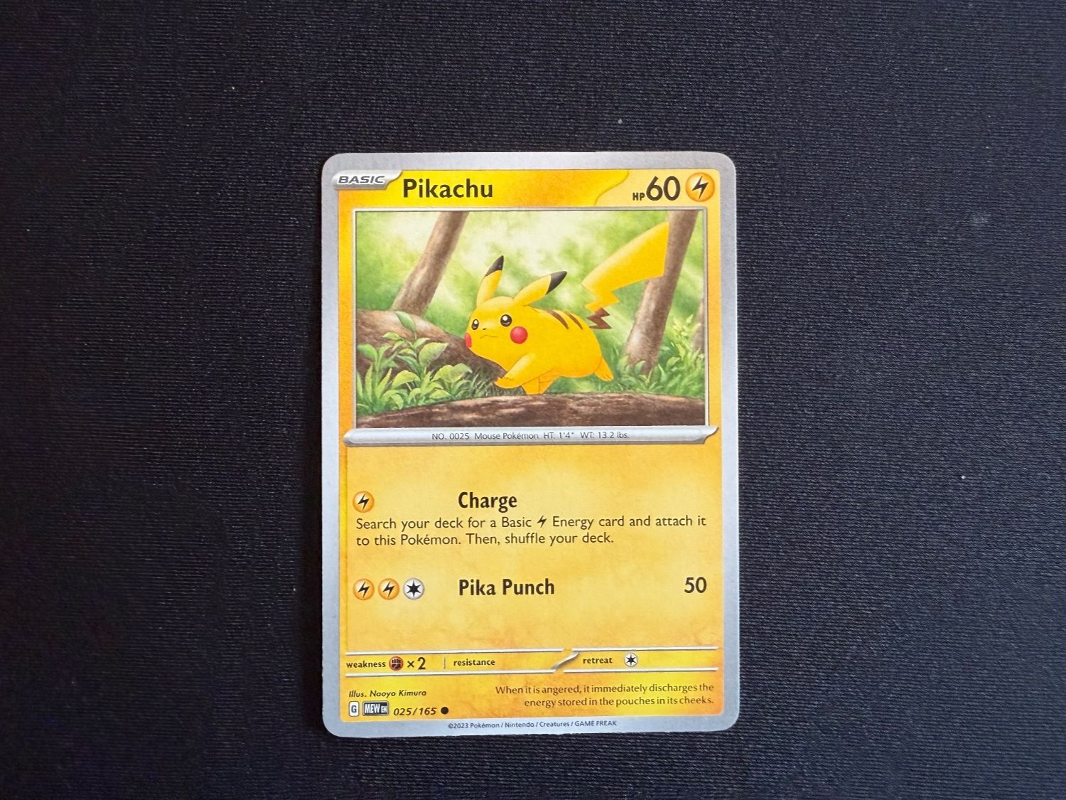 Pokémon Carte collezionabili: Pikachu / 025/165 – Usato da Zürich venduto da mountainwizard00