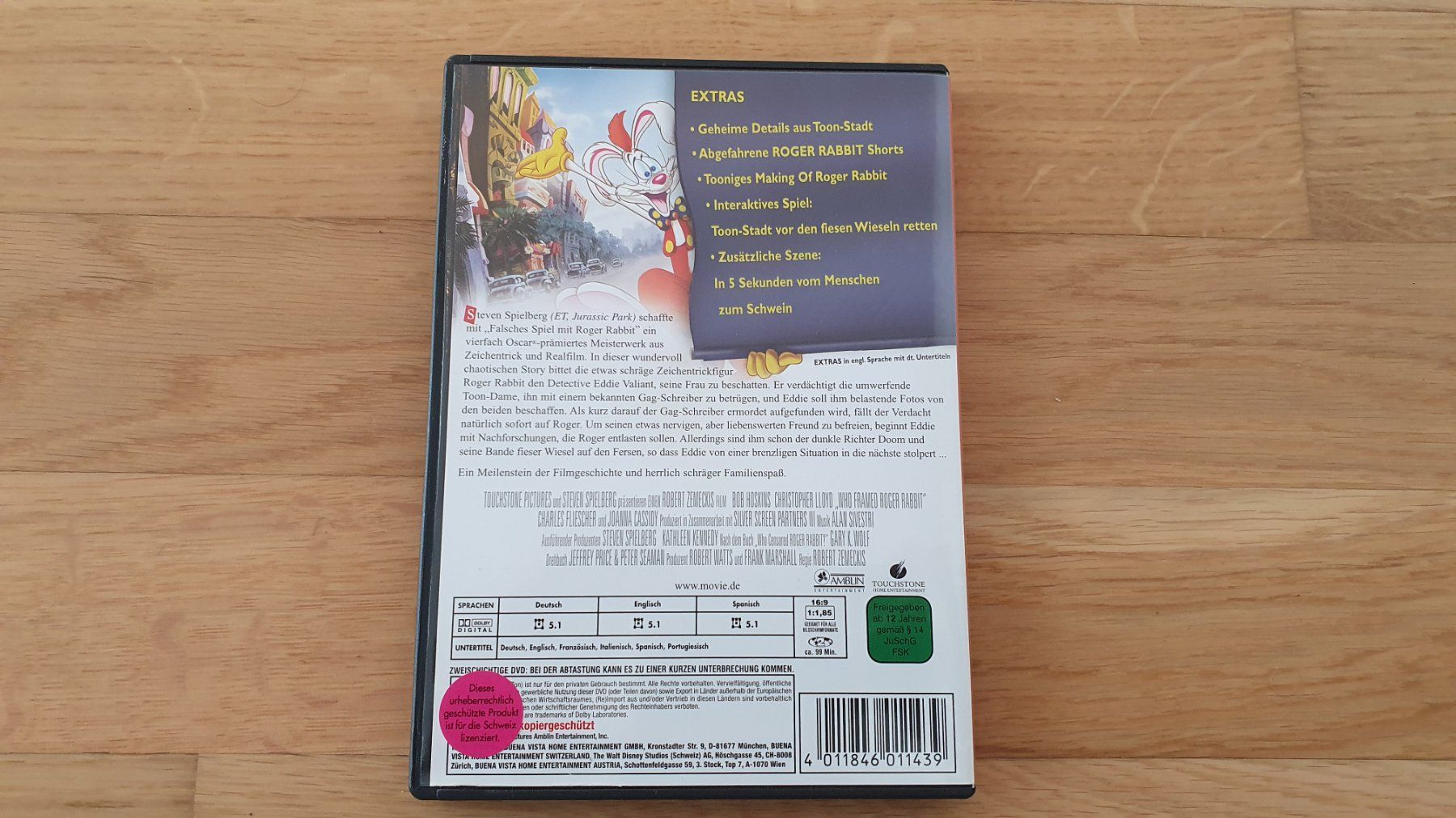 Tutti i DVDs: ⭐️DVD: Roger Rabbit - Special Edition – Usato da Luzern venduto da Grisupilami 1