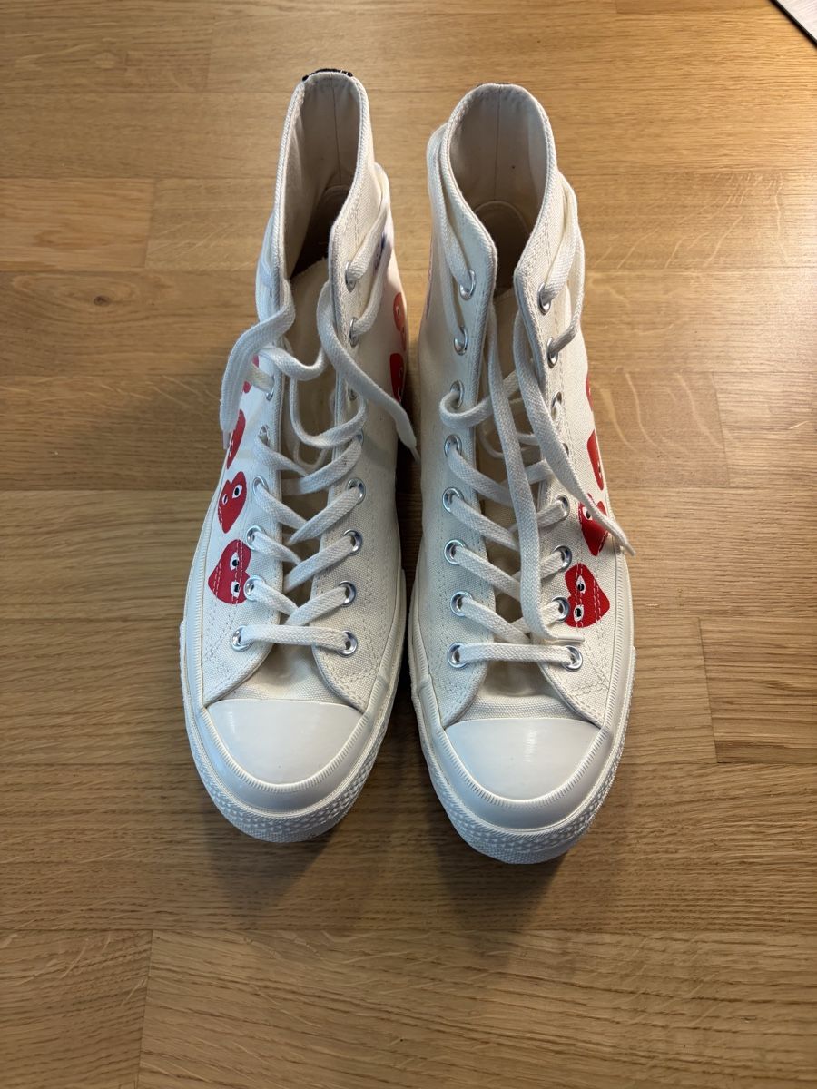 Converse Scarpe da uomo: Comme des Garcons Converse Play Weiss – Nuovo (secondo la descrizione) da Schaffhausen venduto da golazo_vines 4