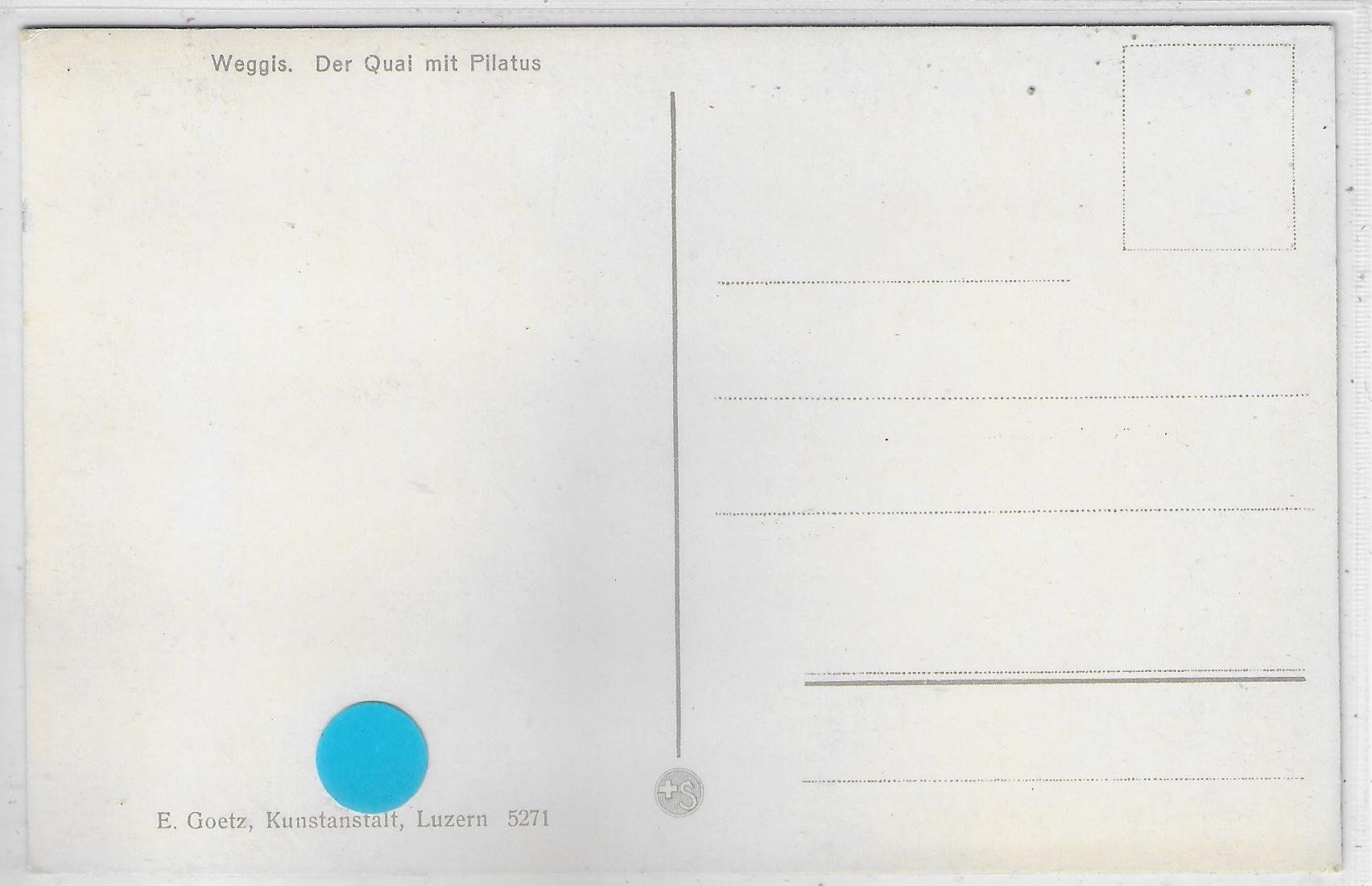 Cartoline postali: Weggis - der Quai mit Pilatus - Litho – Usato da Ettingen venduto da Kartenplanet 1