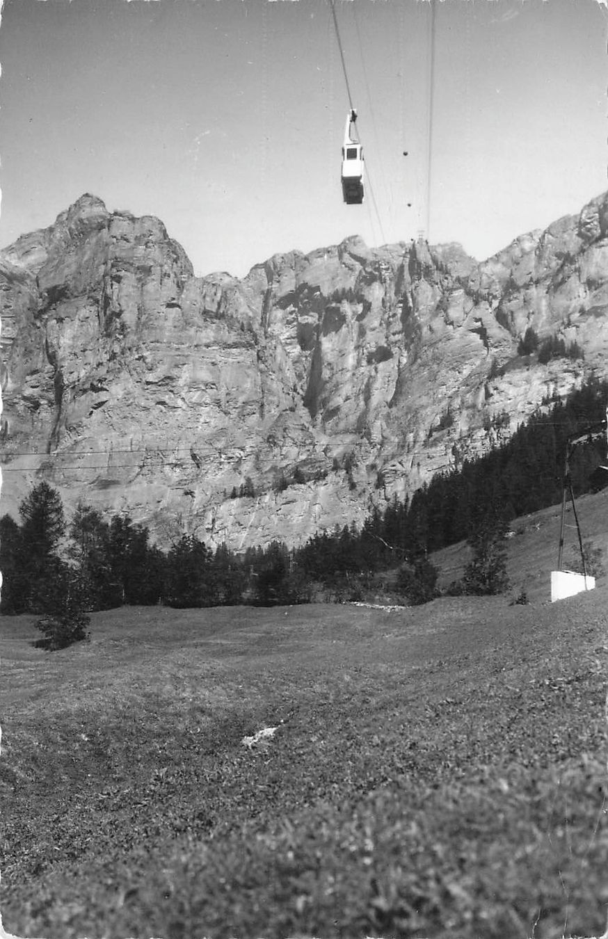 Cartoline postali: Leukerbad (VS) Gemmibahn Luftseilbahn – Usato da Biasca venduto da Blenio71