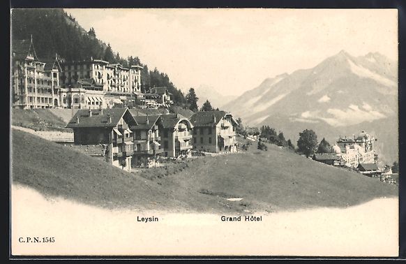 Cartoline postali: AK Leysin, Grand Hotel – Usato da Berlin venduto da bartko-reher