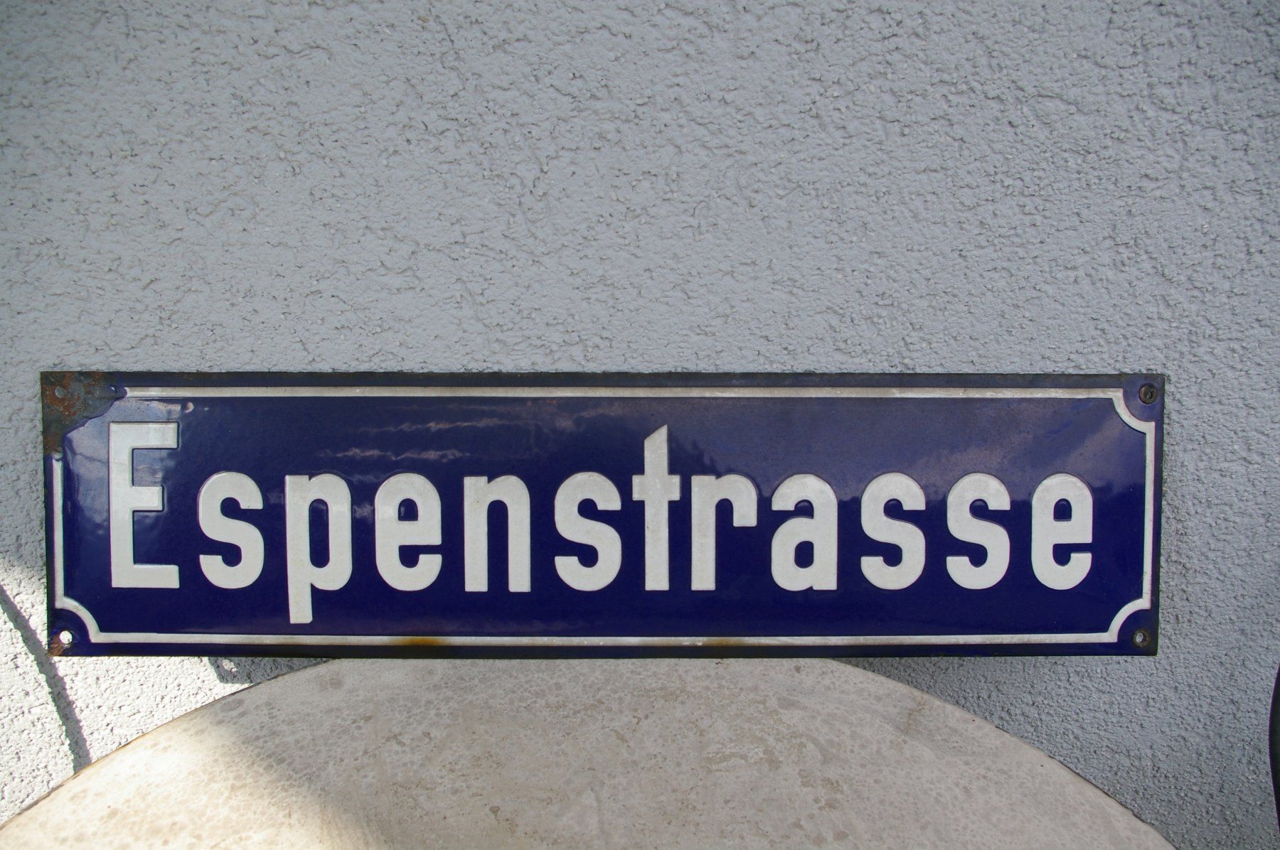 Insegne: Email Schild Espenstrasse – Usato da Niederurnen venduto da mowgli_1963
