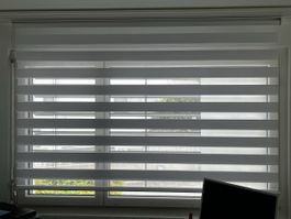 4 Doppelrollos weiss