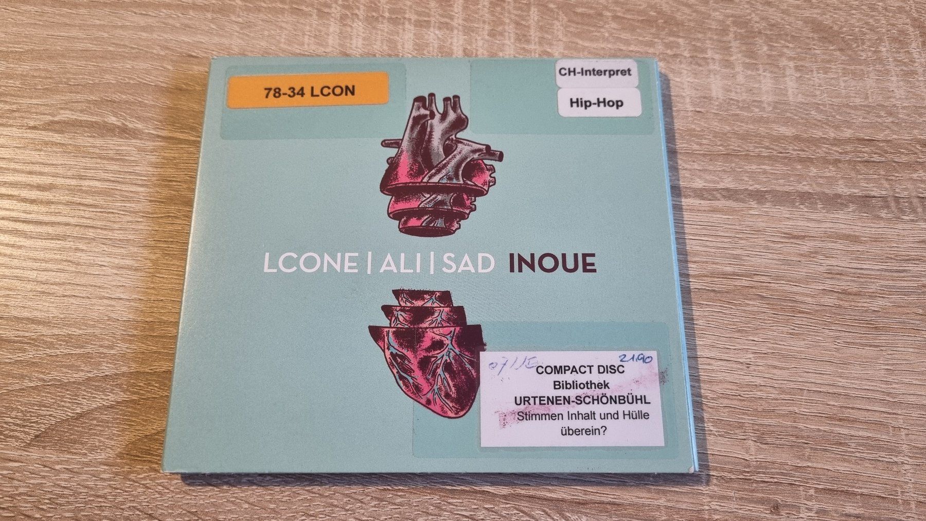 CD: LCone/Ali/Sad - Inoue – Usato da Hagenbuch ZH venduto da lecterr55