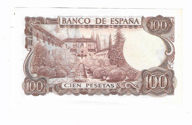 Banknoten: Banknote 100 Pesetas / Spanien / 1970 / Manuel de Falla – Gebraucht aus Zürich von ZuercherBrockenhaus 1