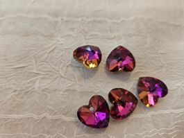 Glasherz 14mm 5 stück nr42