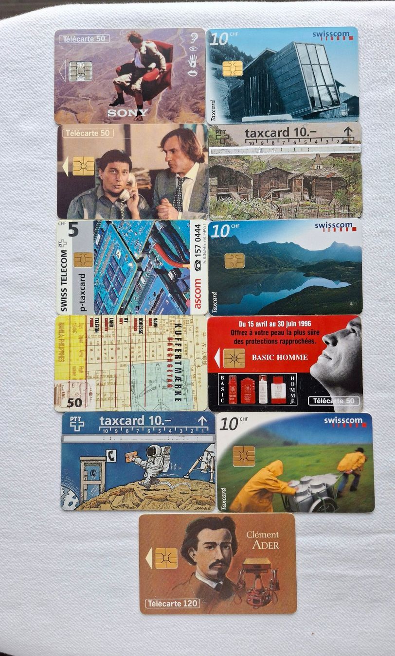 Cartes de téléphone: Telefonkarten 11 Stück – D'occasion à Trasadingen par Traadinger