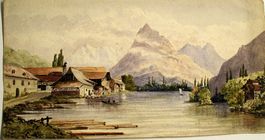 THUN 1848, kleine Aquarell "STrättligen"