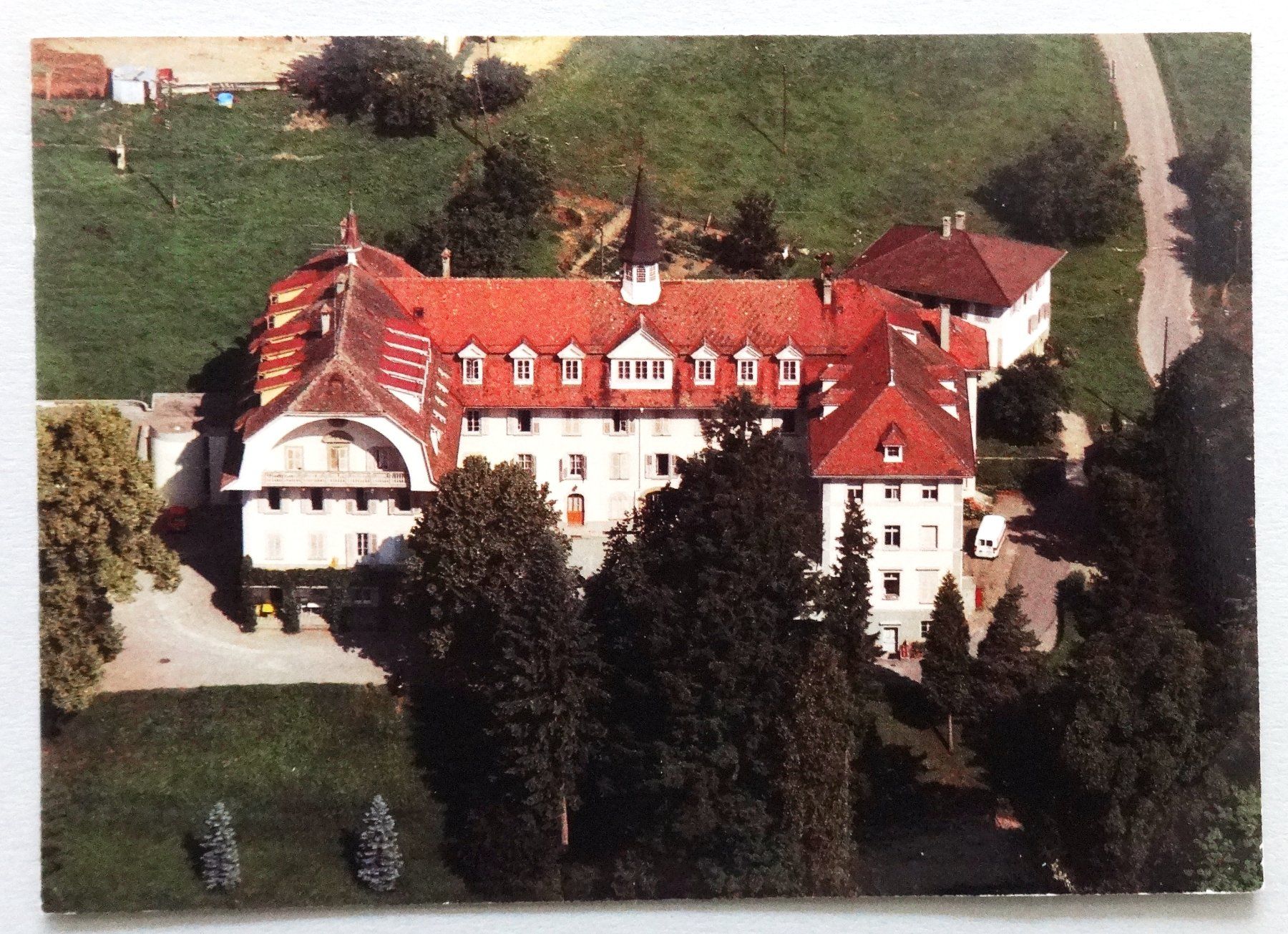 Ansichtskarten: Institut St. Dominique, Pensier – Gebraucht aus Fétigny von Billy2miny
