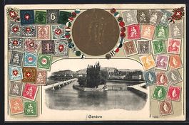 Passepartout-Lithographie Geneve, Ile Ro