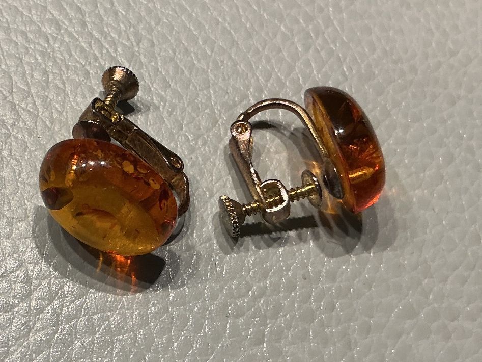 Altri gioielli: Bernstein Schmuck  Ohrclips Ring Manschettenknöpfe – Usato da Wettingen venduto da Andres54 2