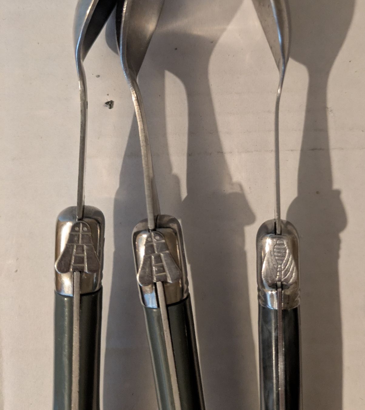 Cucchiai: 3 Couverts Laguiole Inox – Usato da Echallens venduto da VintageMann 2