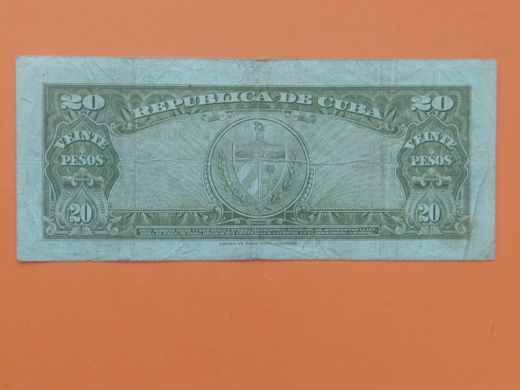 Banknoten: Billet Cuba 20 Pesos, Antonio Maceo. – Gebraucht aus Lutry von Rala73 1