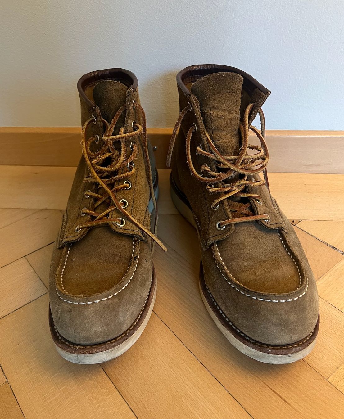 Red Wing Scarpe da uomo: Red Wing Herren-Moc Boot Rauleder – Usato da Zürich venduto da hakath